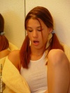 Jayden in the bathroom